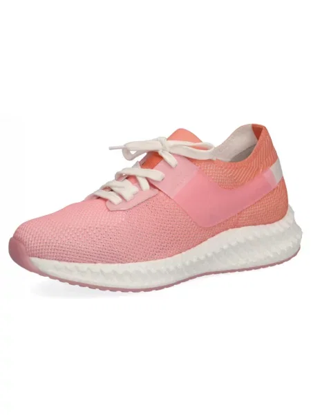 Sneakersy Caprice pomarańczowe