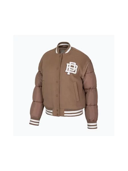 Куртка Pitbull Buena Quilted Varsity коричнева
