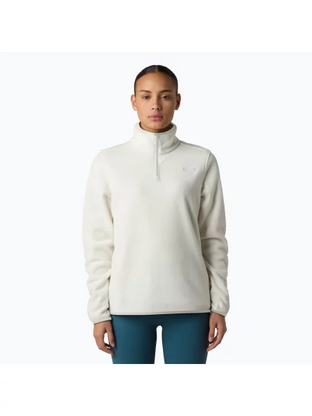 Fleecová mikina The North Face Glacier Fleece white dune bílá