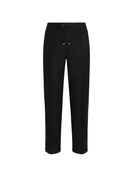 Pantaloni de jogging Dolce & Gabbana de flanelă alergare negru