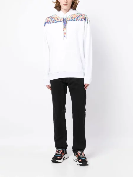 Суичър с качулка Marcelo Burlon County Of Milan бяло
