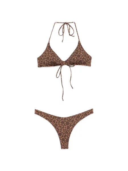 Bikini Mc2 Saint Barth cu imagine maro
