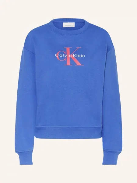 Calvin Klein Jeans bluza z nadrukiem niebieski