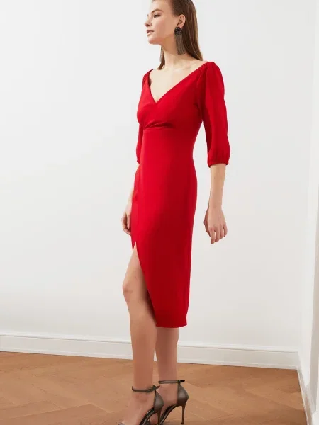 Udrapować sukienka Trendyol drapowana