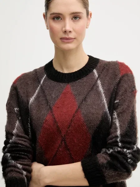 Светр з додаванням мохеру Sisley легкий коричневий