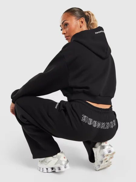 Hoodrich Spodnie Envy Oversized Wide Leg Joggers czarne