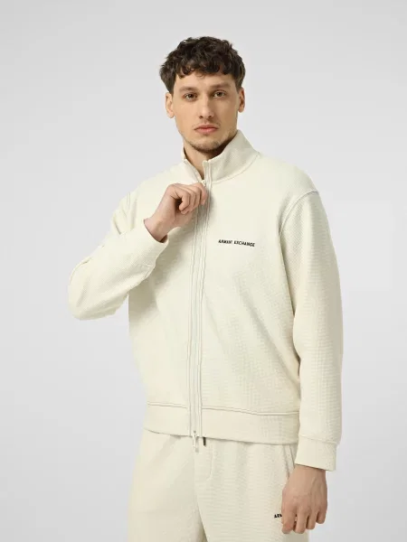 Кофта Armani Exchange молочний бавовна/поліестер/еластан