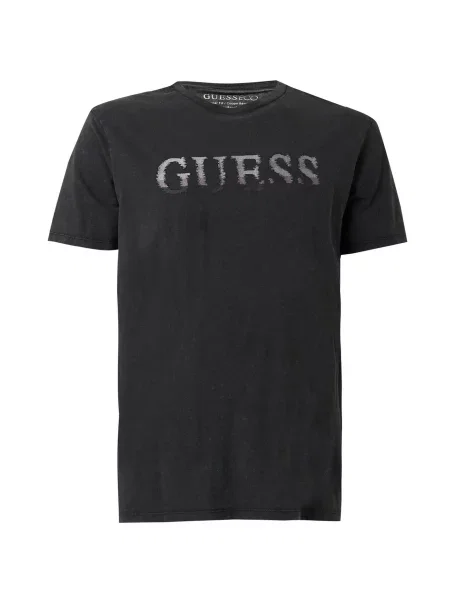 GUESS Tricou gri / gri taupe negru
