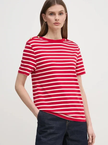Тениска Tommy Hilfiger червено