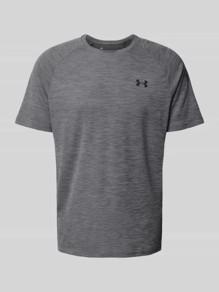 T-shirt sportowy o kroju regular fit z nadrukiem z logo Under Armour czarna