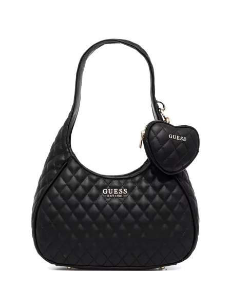 Shopper torbica Guess s autogramom crna
