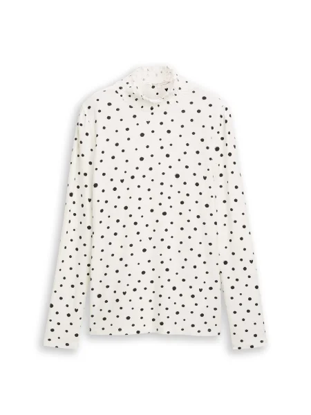 TOM TAILOR DENIM Tricou negru alb