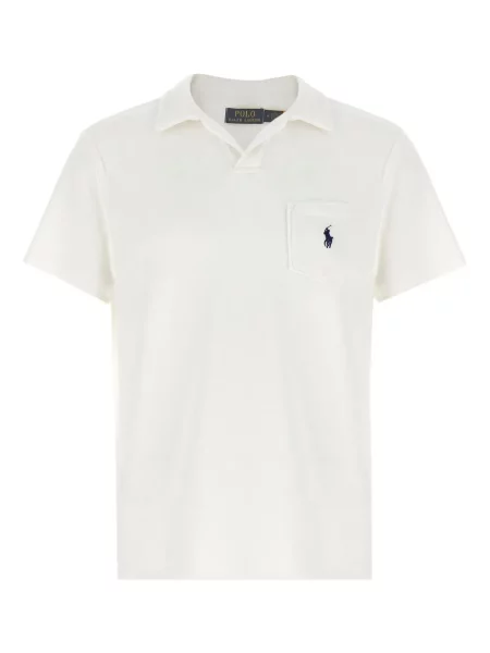 Polo Polo Ralph Lauren din material terry cu broderie albastru