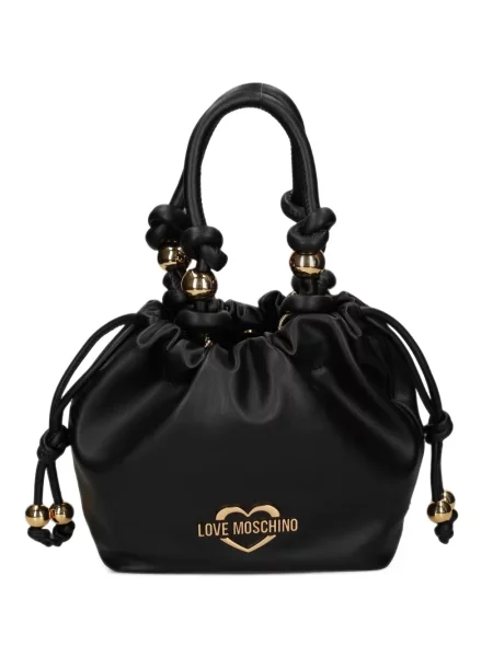 Geantă Love Moschino cu autograf negru