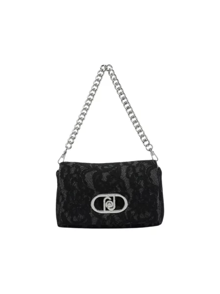 Torebka crossbody Liu Jo z logo czarna