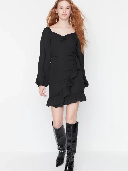 Rochie Trendyol țesută negru