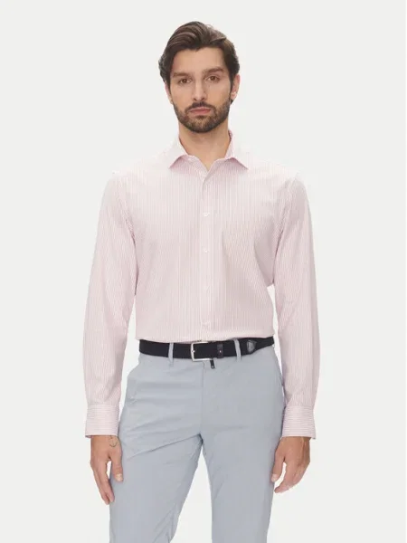Pierre Cardin Košeľa C6 Modern Fit ružová