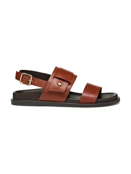 Geox sandale de piele D ADELASH negru