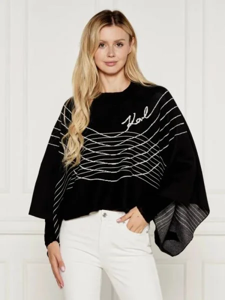 Karl Lagerfeld Poncho negru
