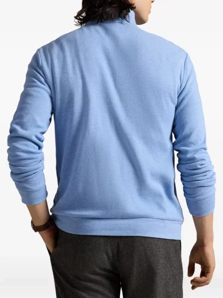 Ριγέ polo Polo Ralph Lauren με κουκούλα με αυτόγραφο λευκό