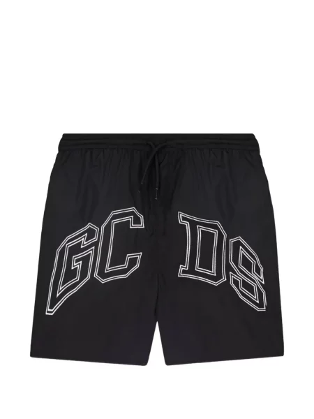 Slip de baie Gcds cu imagine cu cordon negru