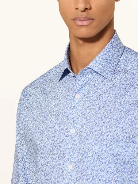Olymp Koszula Luxor Comfort Fit blau biała