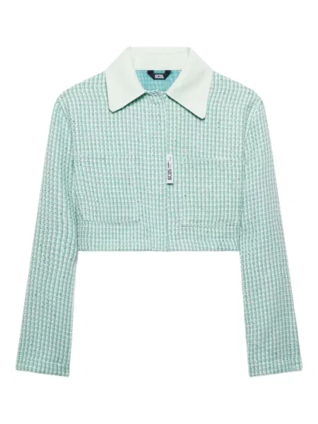 Geacă Gcds din tweed verde