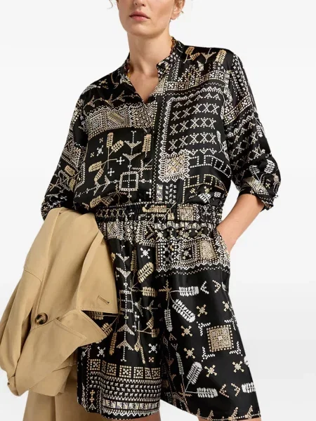 Jedwabne szorty Momoni czarne