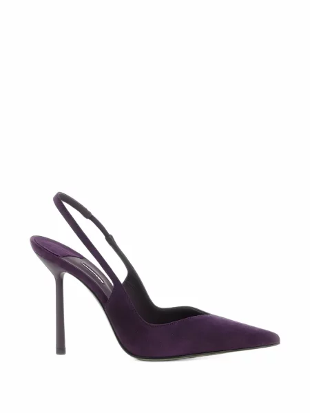 Pantofi cu toc Le Silla din piele de oaie violet
