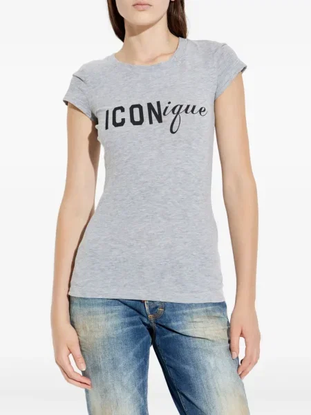Tricou Dsquared2 cu imagine gri