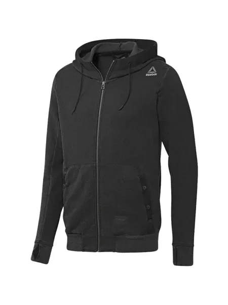 Hanorac cu glugă Reebok negru