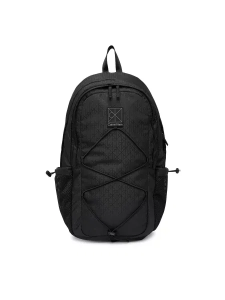 Calvin Klein Nahrbtnik Utility Emblem Bungee Backpack črna