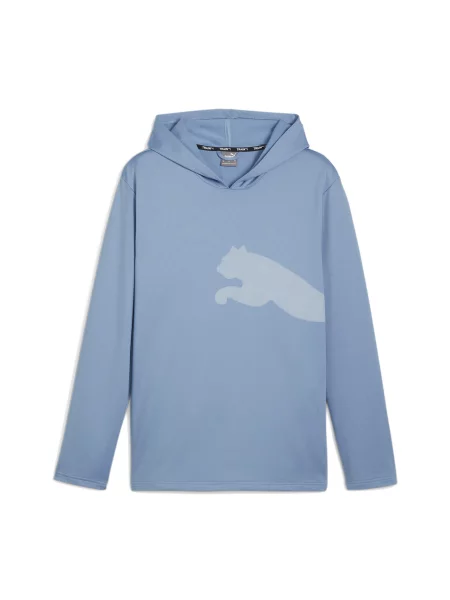 Bluza PUMA Train All Day Big Cat Hoodie niebieska