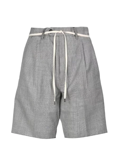 Șnur de strângere bermude Aspesi în carouri gri