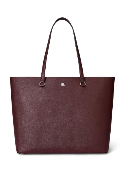 LAUREN RALPH LAUREN De piele geantă shopper KARLY bordo