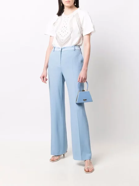 Pantaloni Alberta Ferretti albastru