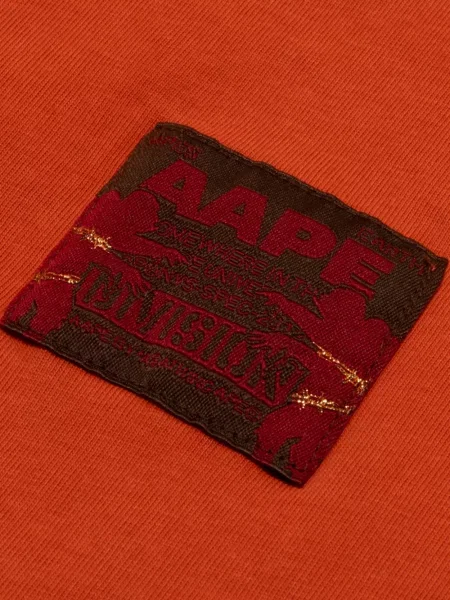 Tricou Aape By A Bathing Ape cu imagine portocaliu