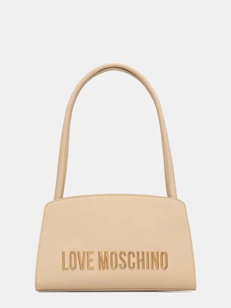 Love Moschino geantă shopper pentru femei cu imitație de piele bej