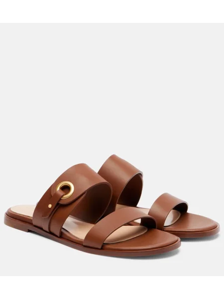 Sandale Gianvito Rossi din piele maro
