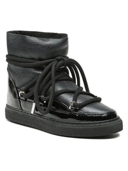Dámske snehule INUIKII Gloss black čierna