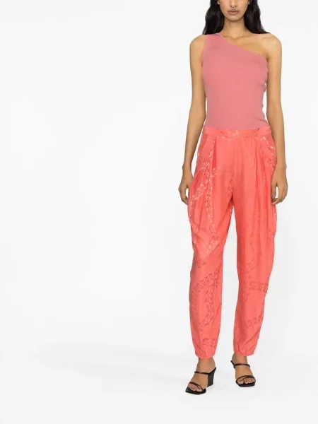 Plisuoti kūginis kelnės Stella Mccartney rožinė
