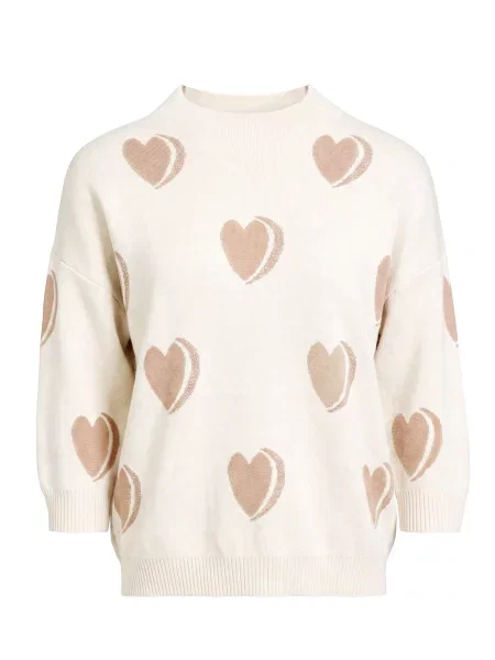 Imily Bela Pulover crem / deschis / transparent maro