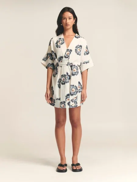 St MRLO Rochie Elwood bleumarin alb