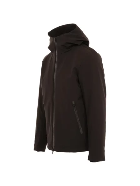 Geacă Woolrich cu glugă maro