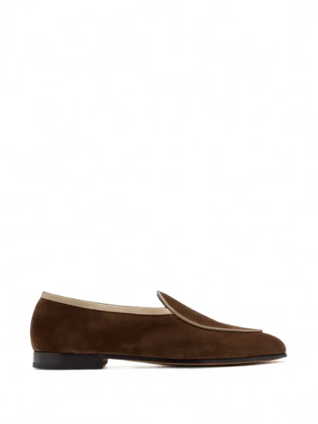 Pantofi loafer Forsa din piele de căprioară maro