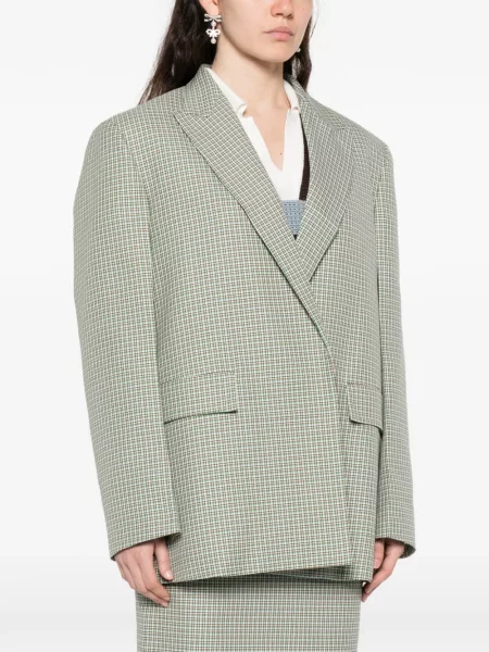 Marynarka N°21 w kratkę zielona