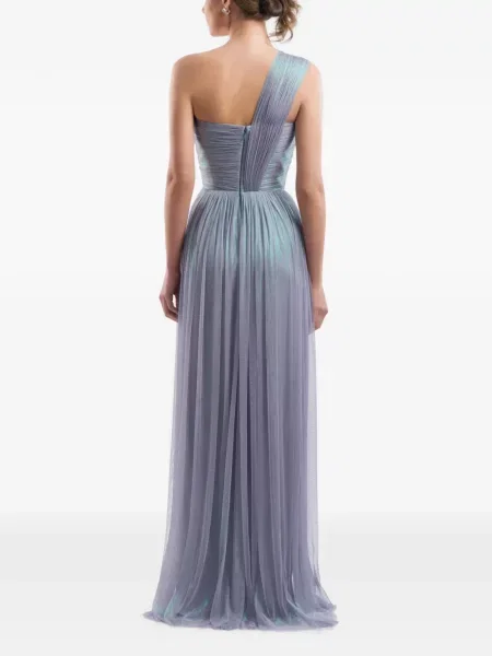 Rochie maxi Imroska cu un umăr gol violet