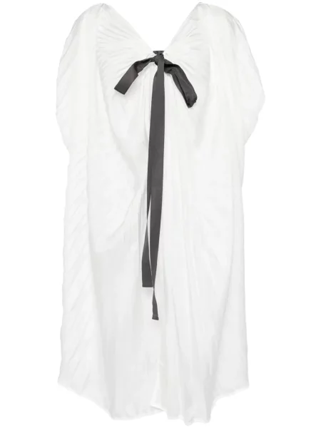 Bluzka Shanshan Ruan plisowana biała