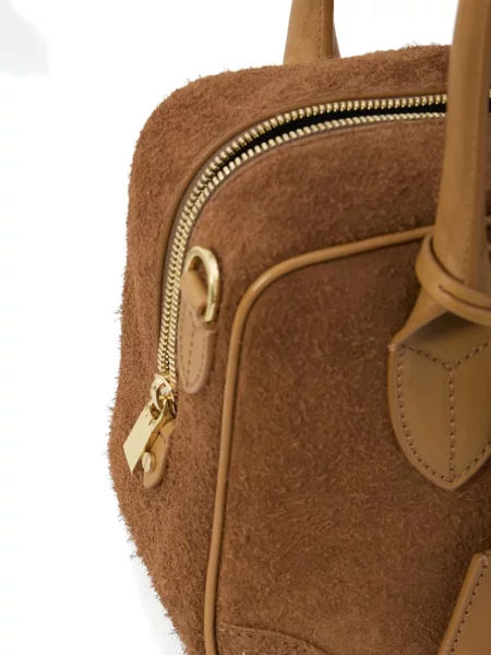 Кожена кожена чанта Golden Goose златисто