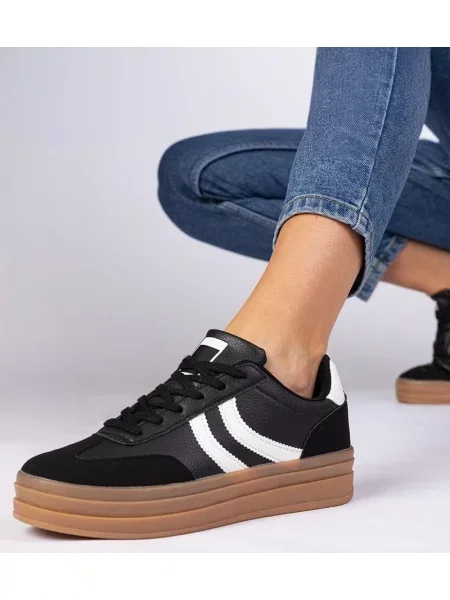 Sneakerși D/ceo cu platformă negru